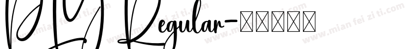 PLY Regular字体转换